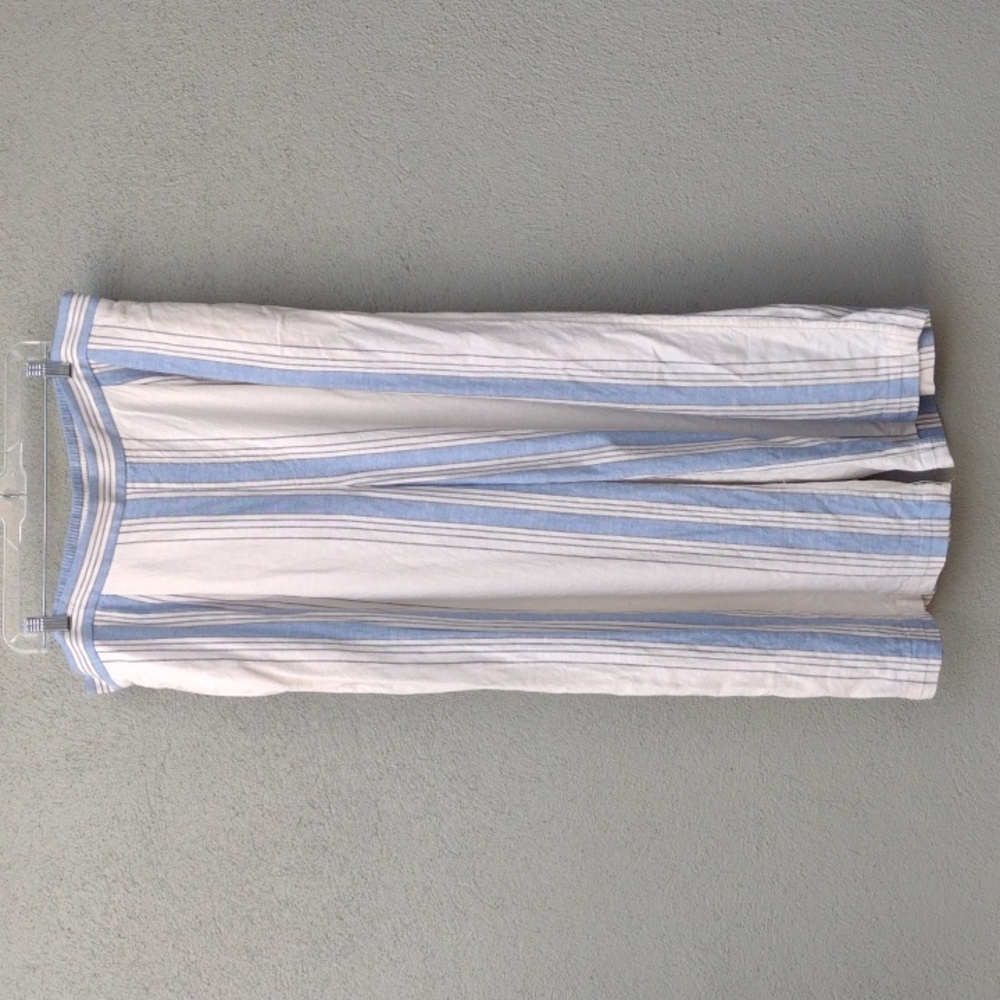 Banana Republic Factory Blue and White Striped Capris
